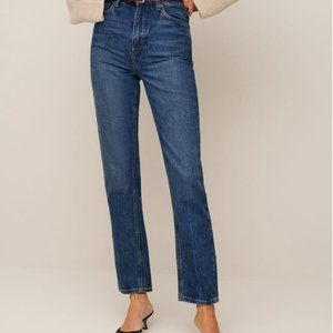 Reformation Liza Ultra High Rise Straight Jeans